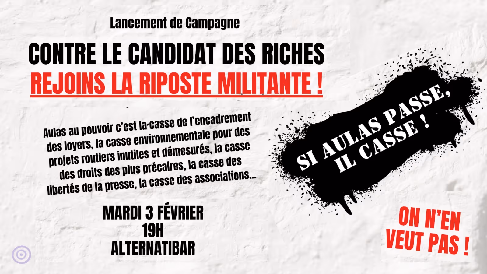 Soirée lancement campagne avec Locataires Ensemble 