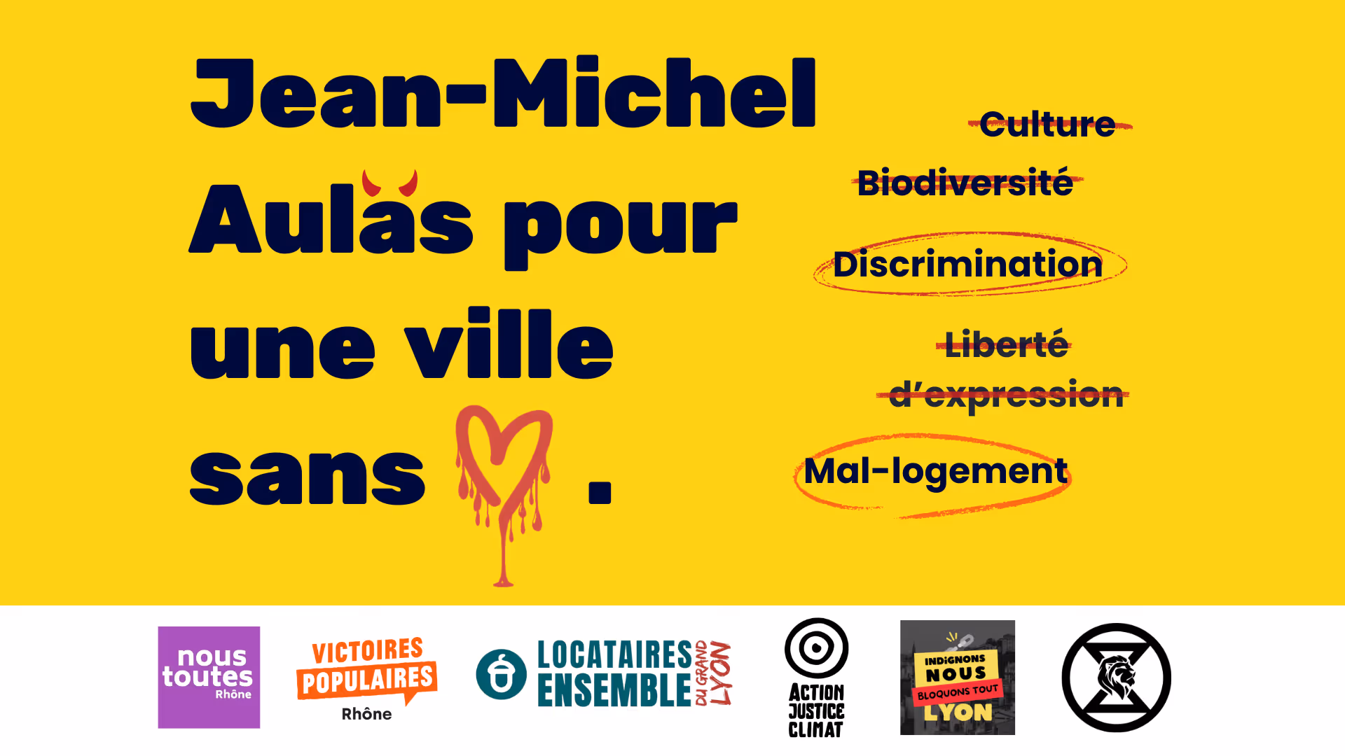 Visuel utilisé dans le cadre de la campagne contre Coeur Lyonnais menée par nos 6 associations 