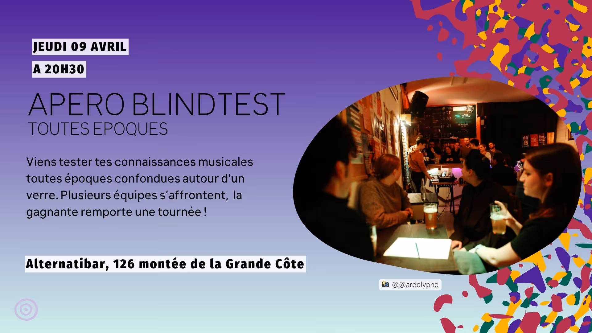 Apéro BlindTest Toutes Epoques