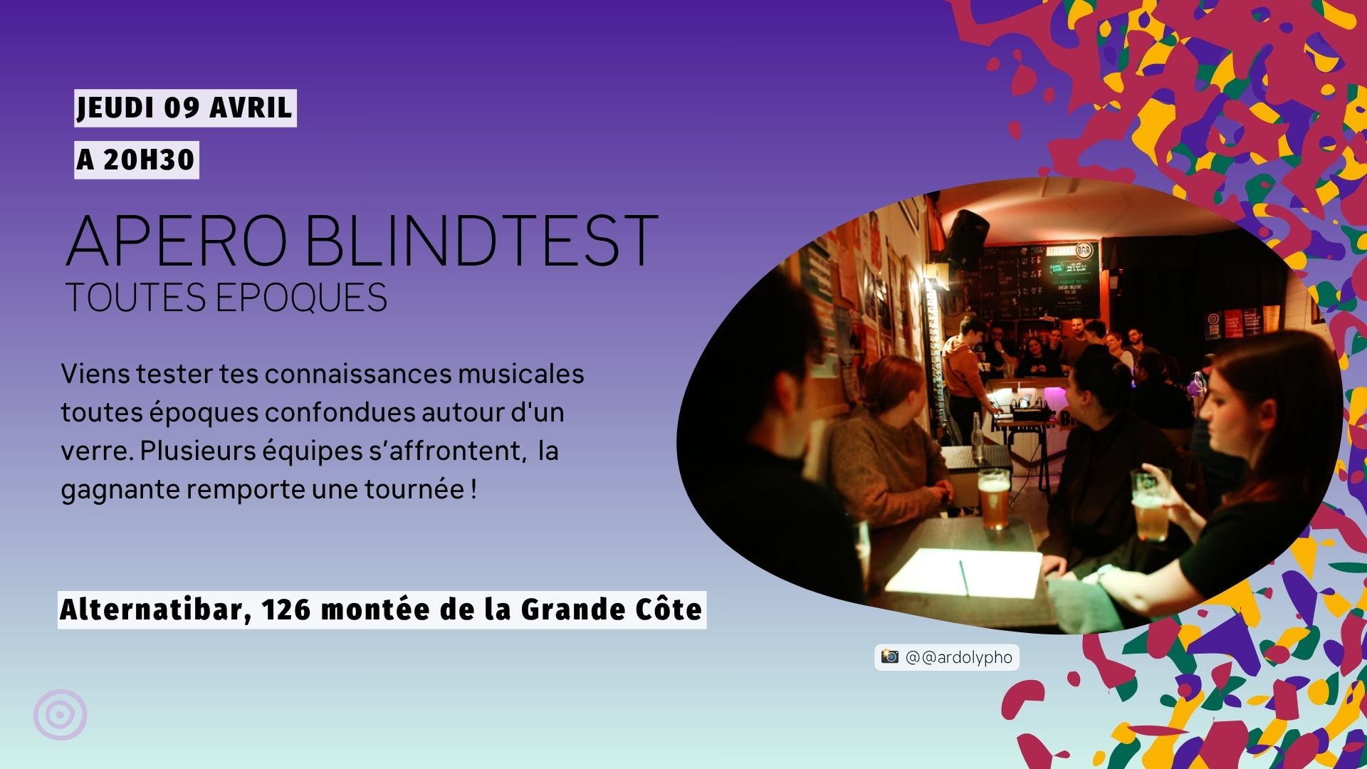 Apéro BlindTest Toutes Epoques