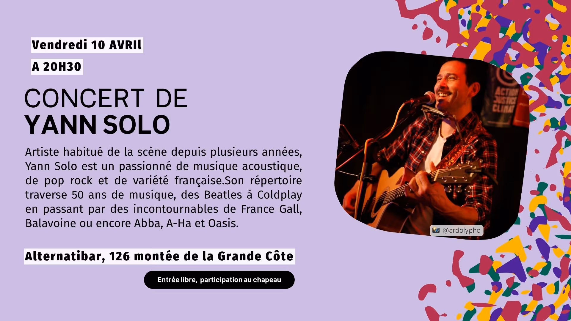 Concert de Yann Solo