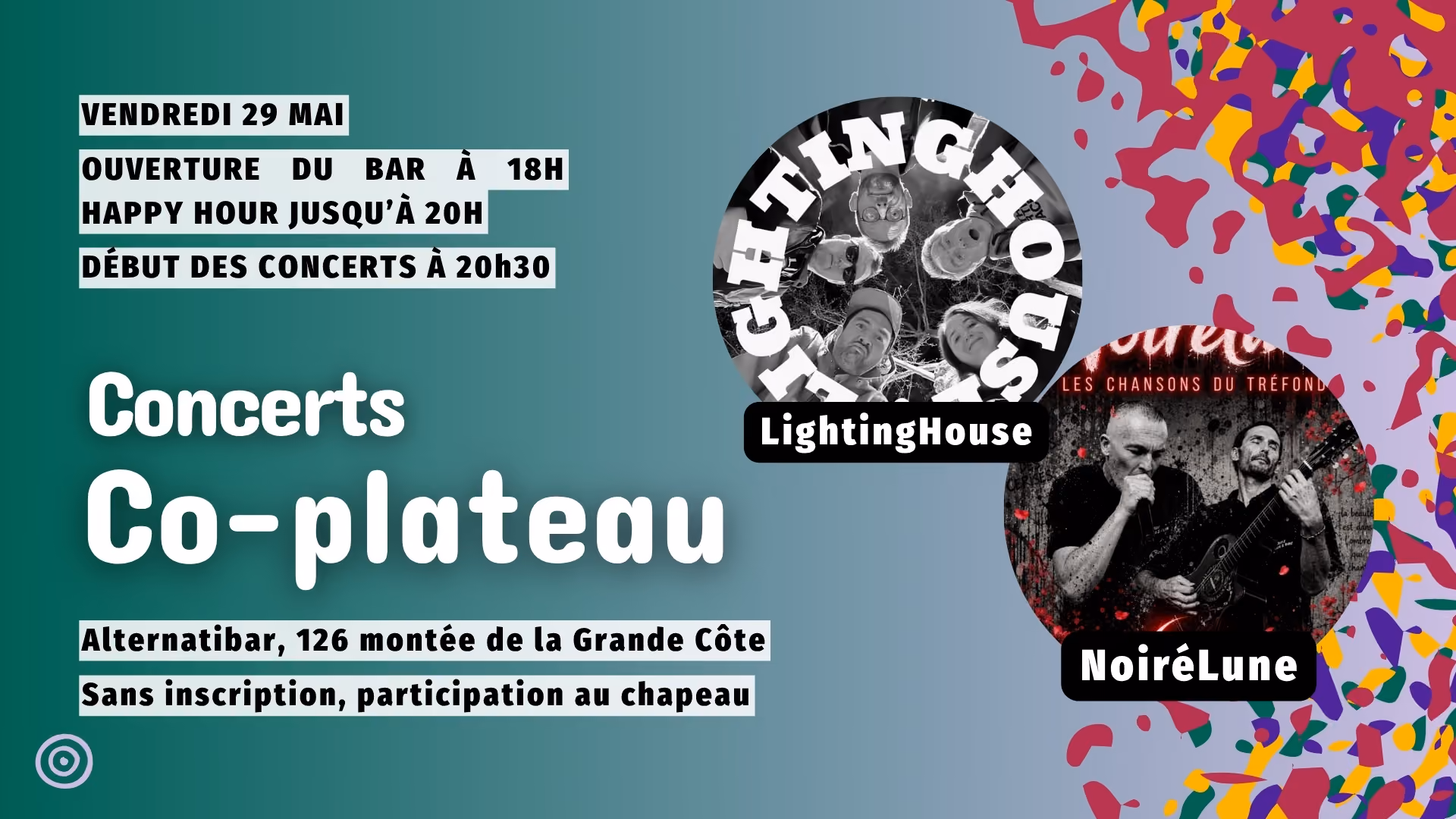 Concerts NoiréLune + LightingHouse