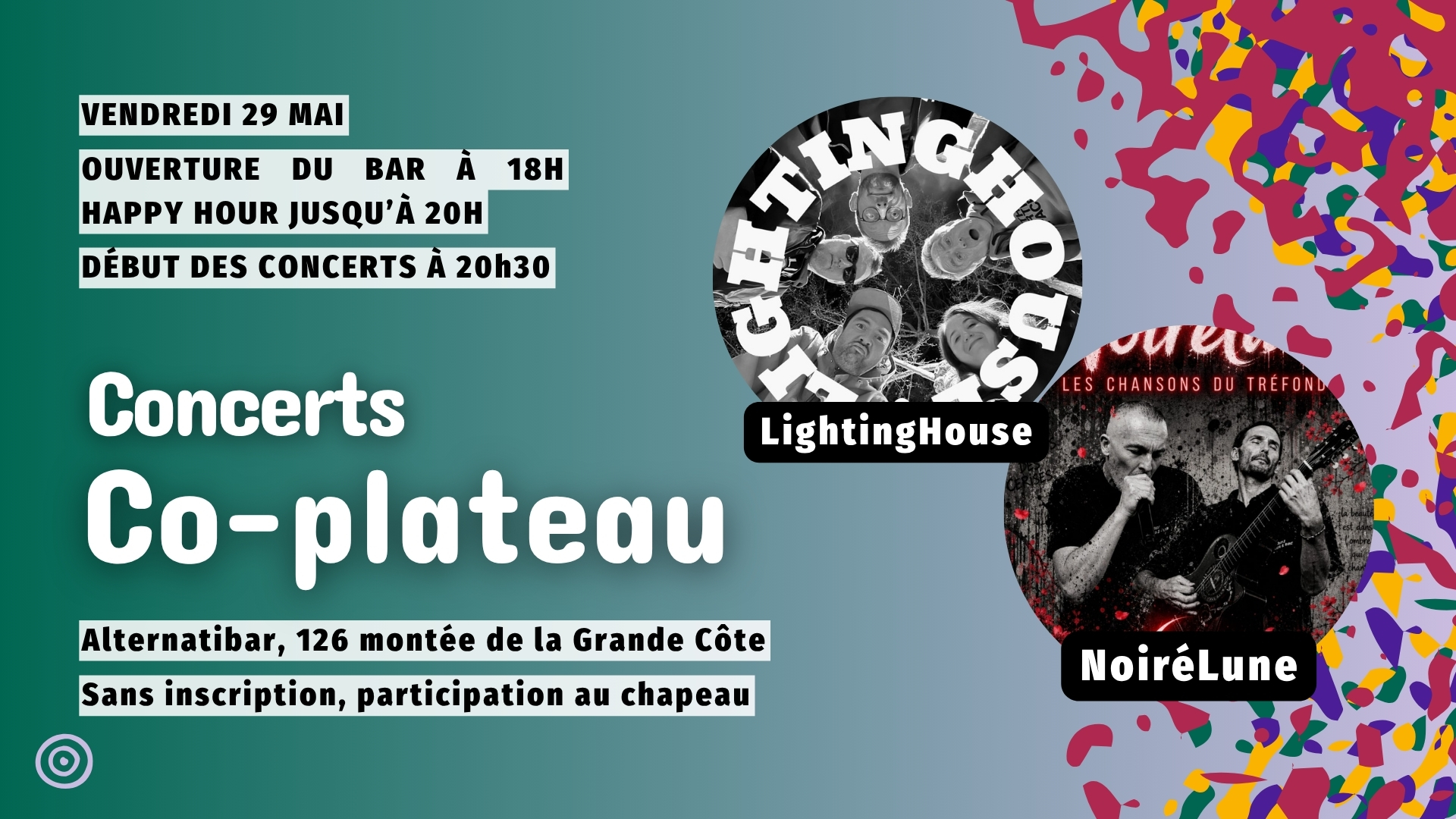 Concerts NoiréLune + LightingHouse