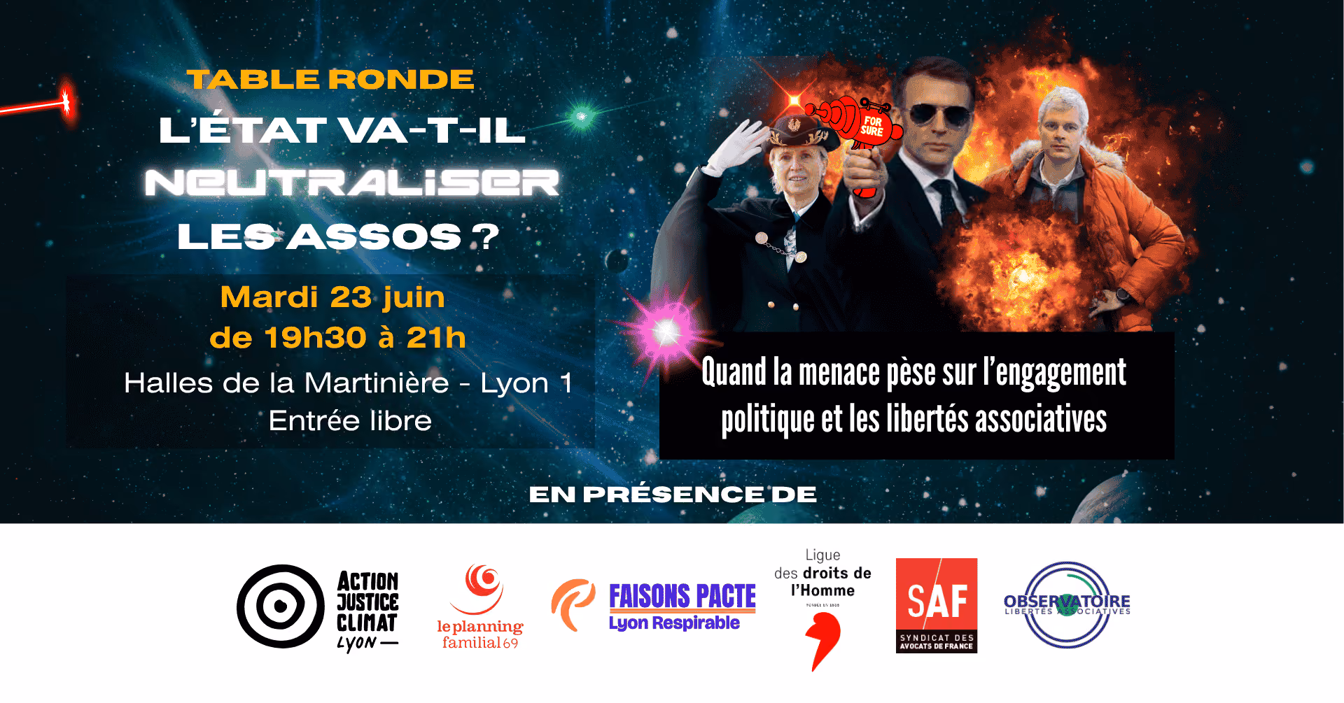 Table ronde : l’État va-t-il neutraliser les associations ?