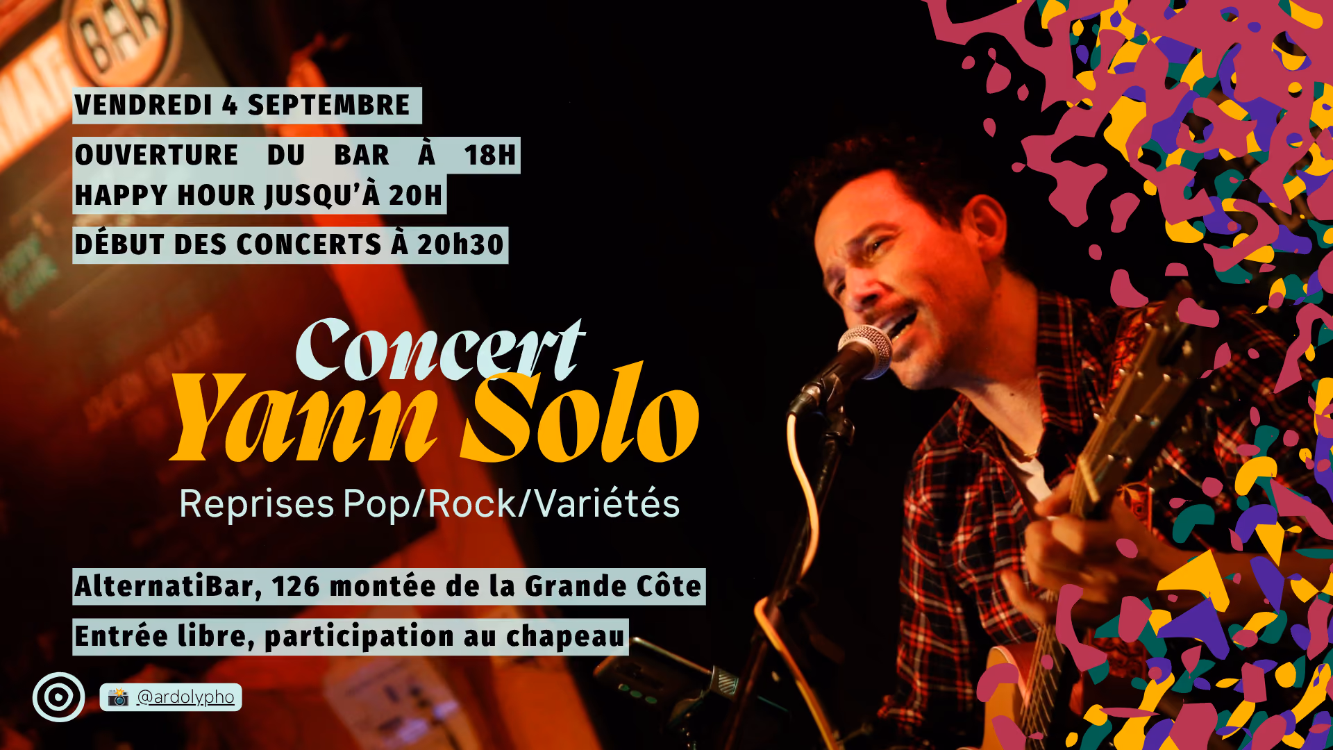 Concert Yann Solo et Toi !!!