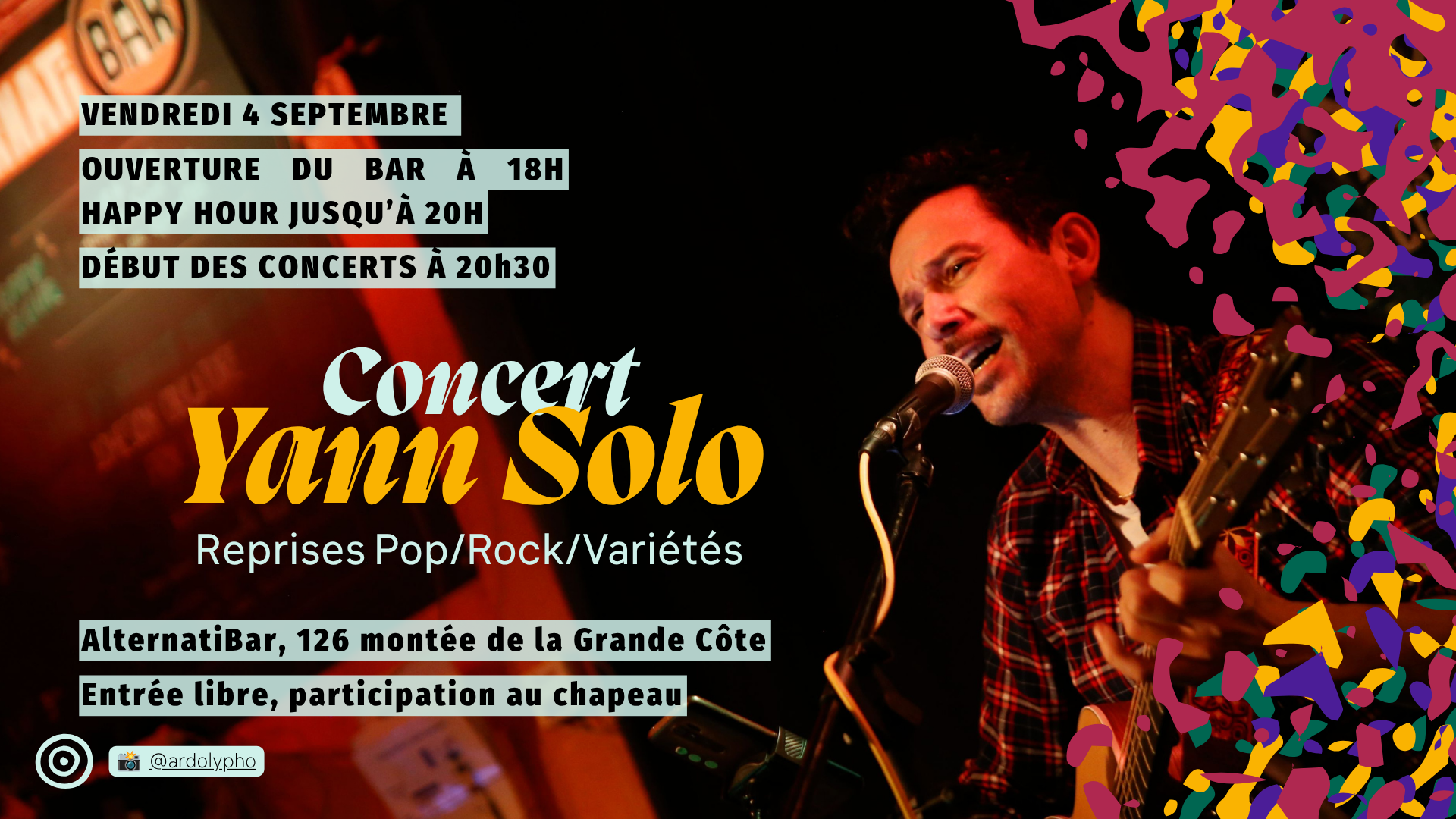 Concert Yann Solo et Toi !!!
