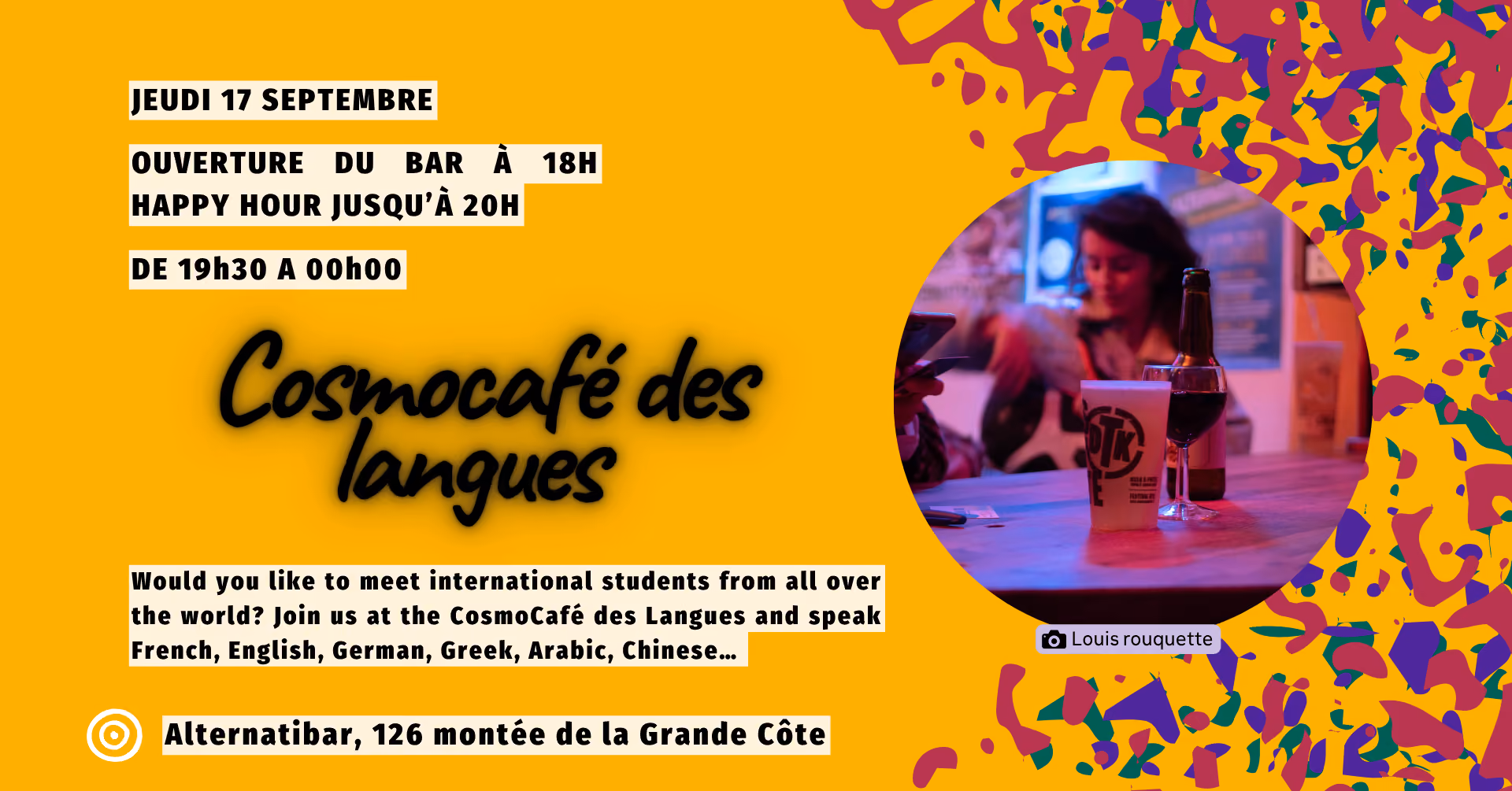 Cosmocafé des langues - ESN Cosmo Lyon