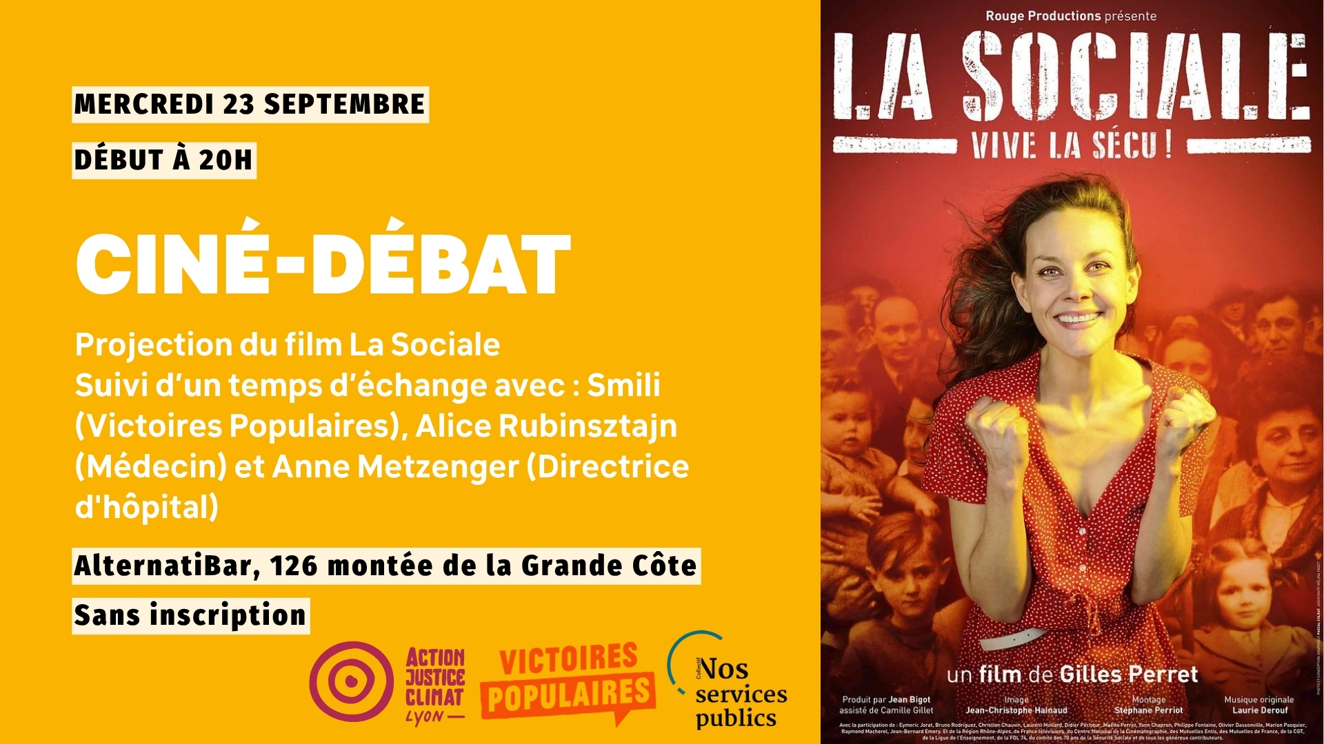Ciné-débat - Projection du film La Sociale
