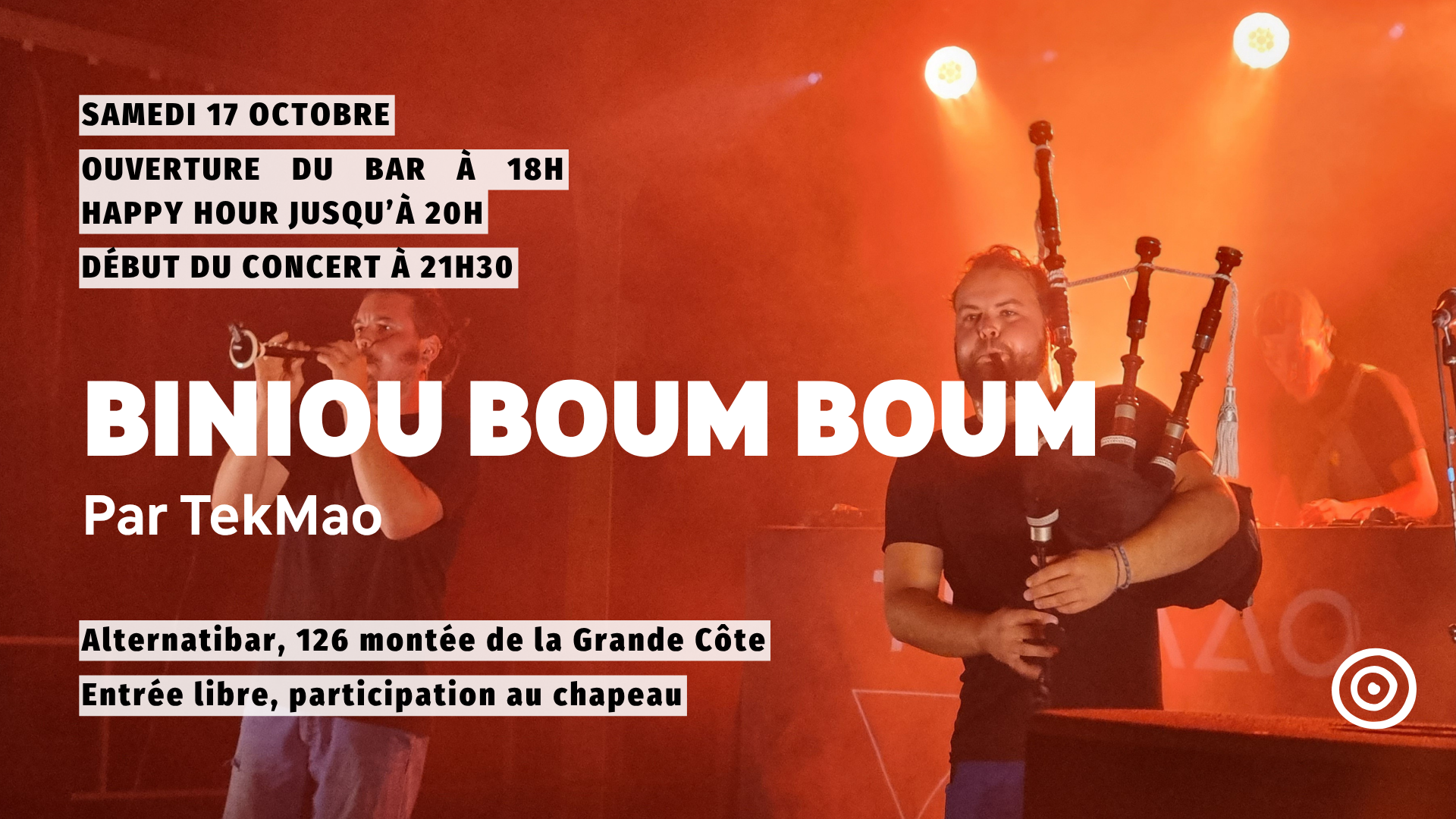 Biniou Boum Boum - Concert de TekMao