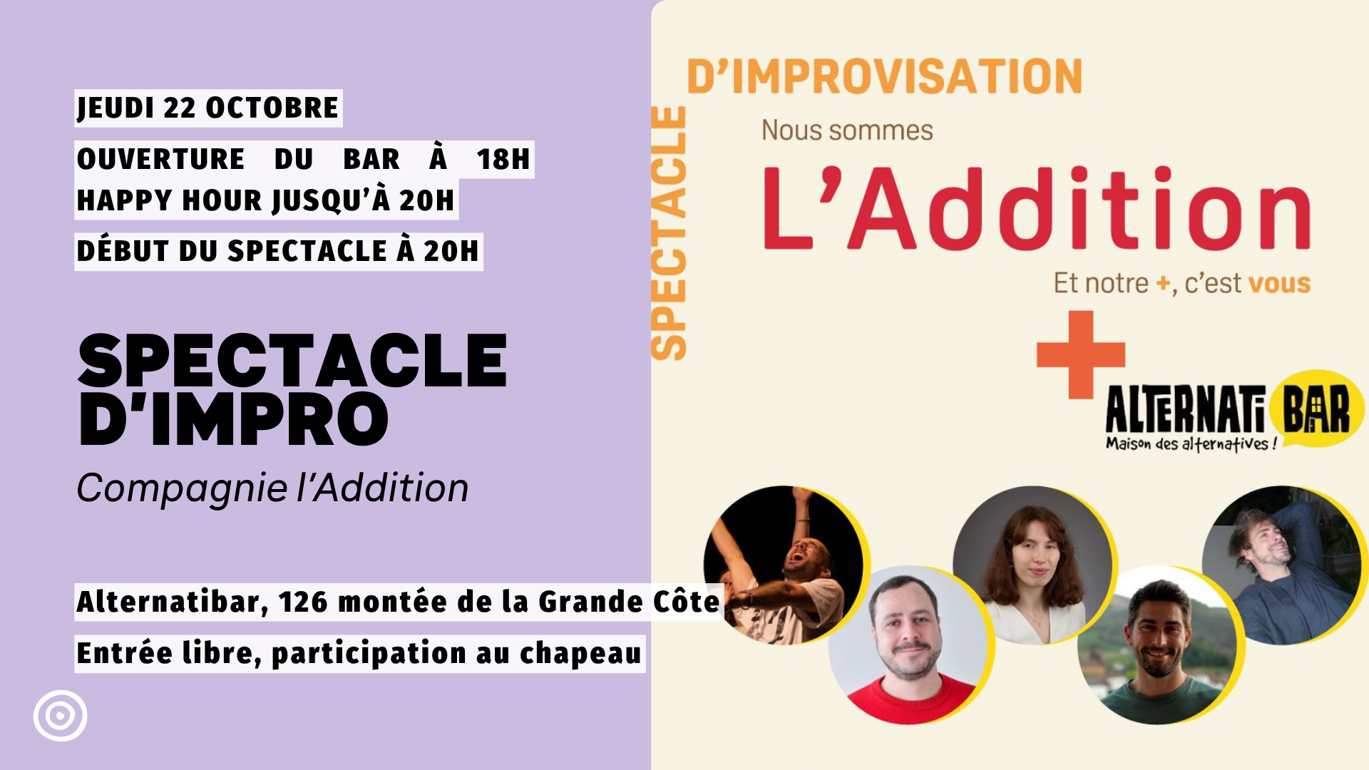 Spectacle d’improvisation par l’Addition