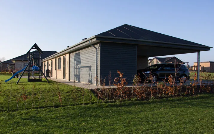 Længehus hos Hybel - Byg nyt hus med valmtag 