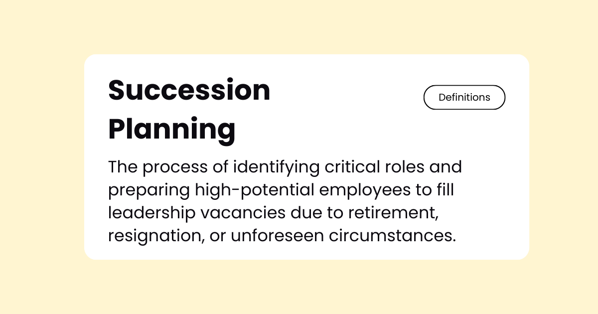 succession planning