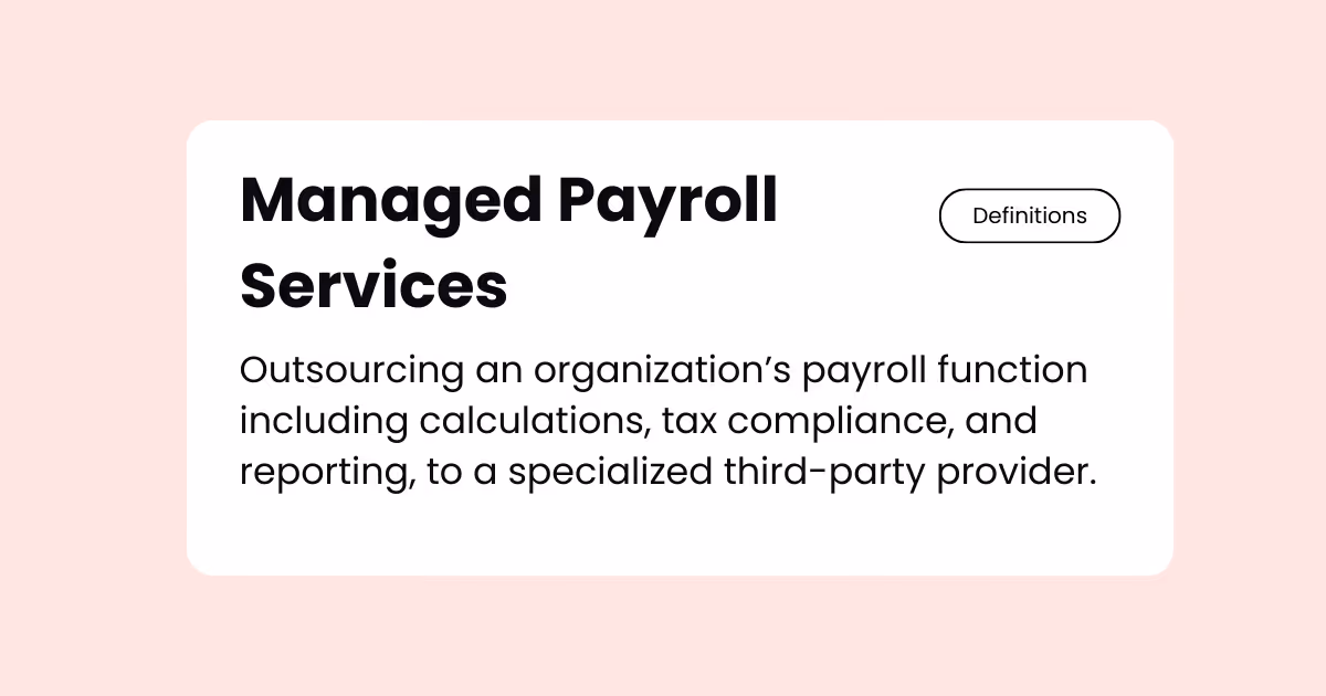 managed payroll services
