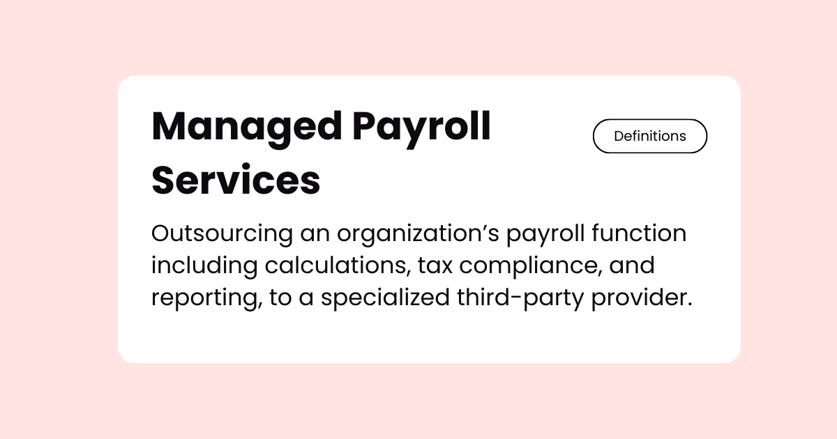 managed payroll services