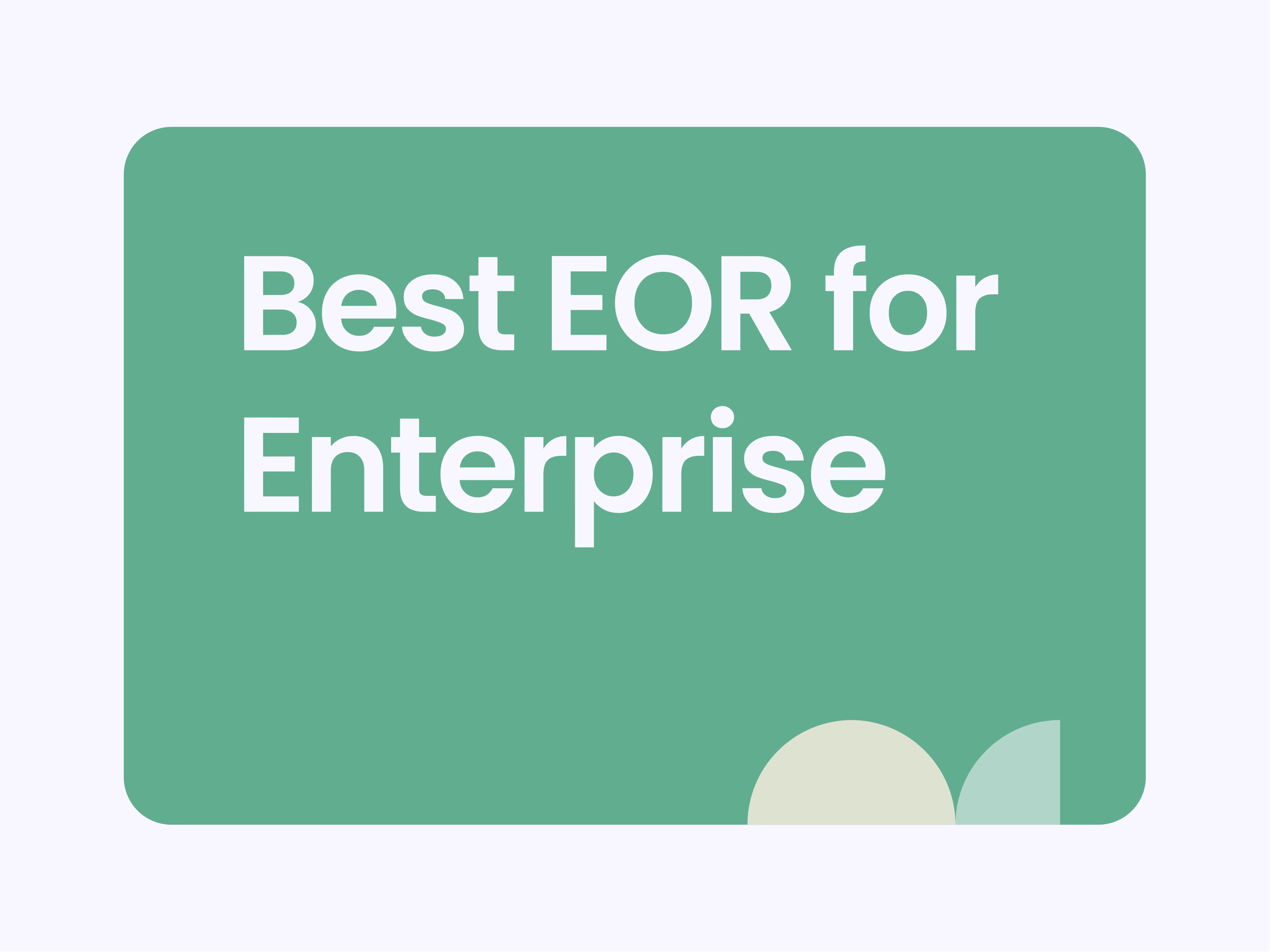 Best EOR for Enterprise
