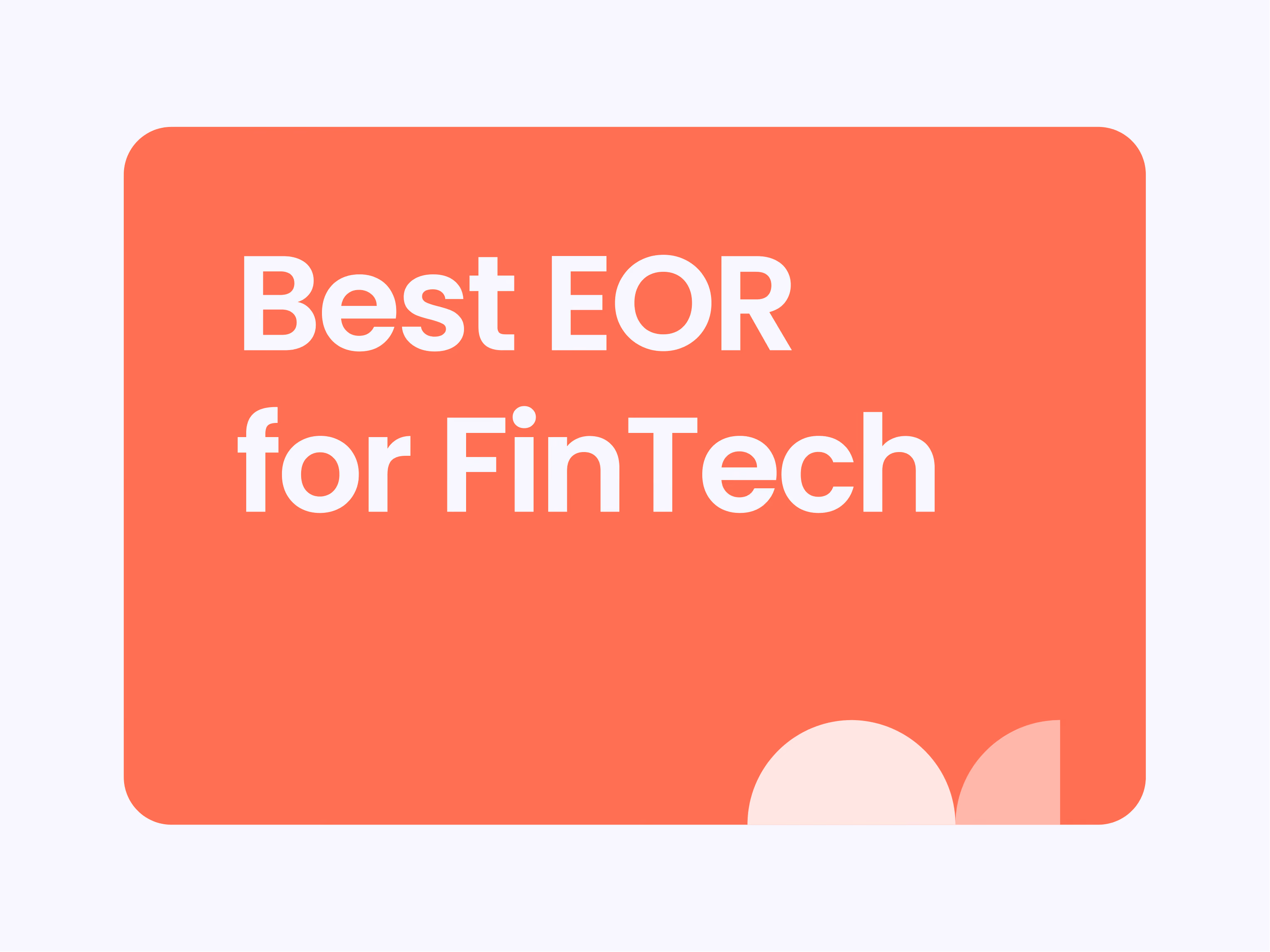 Best EOR for FinTech