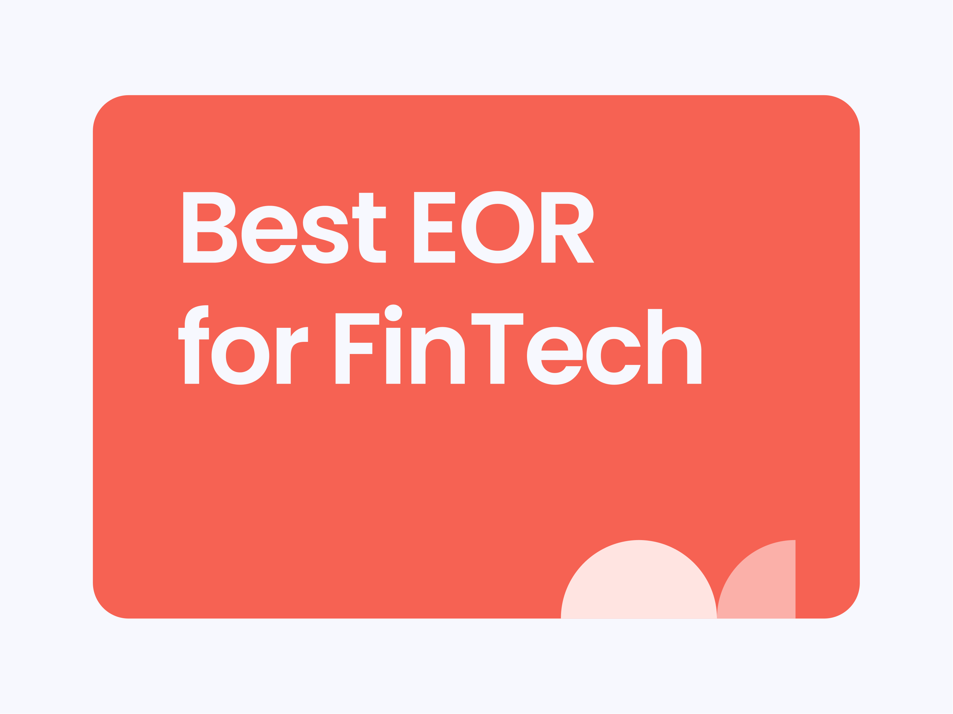 Best EOR for FinTech