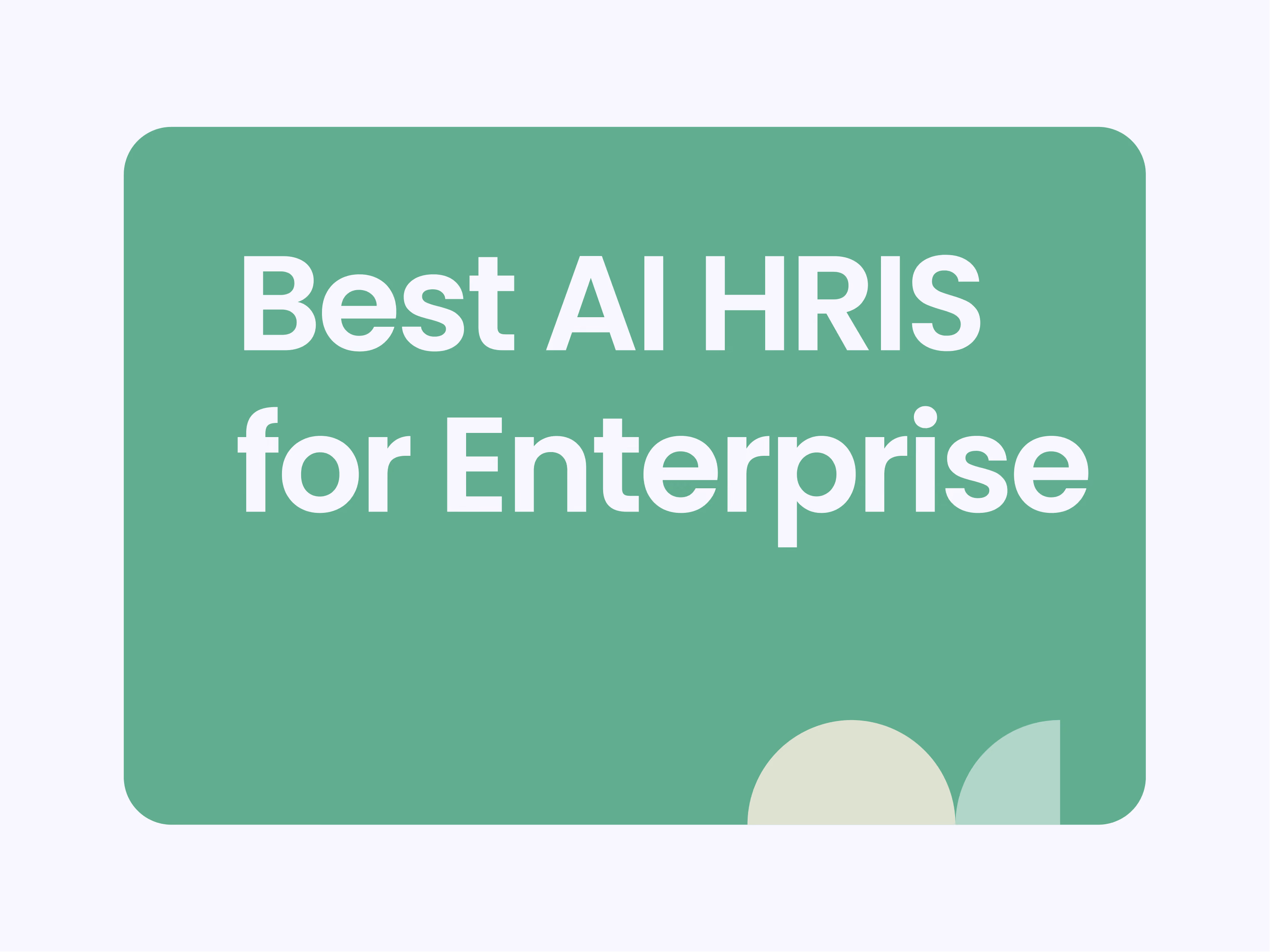 Best AI HRIS Enterprise