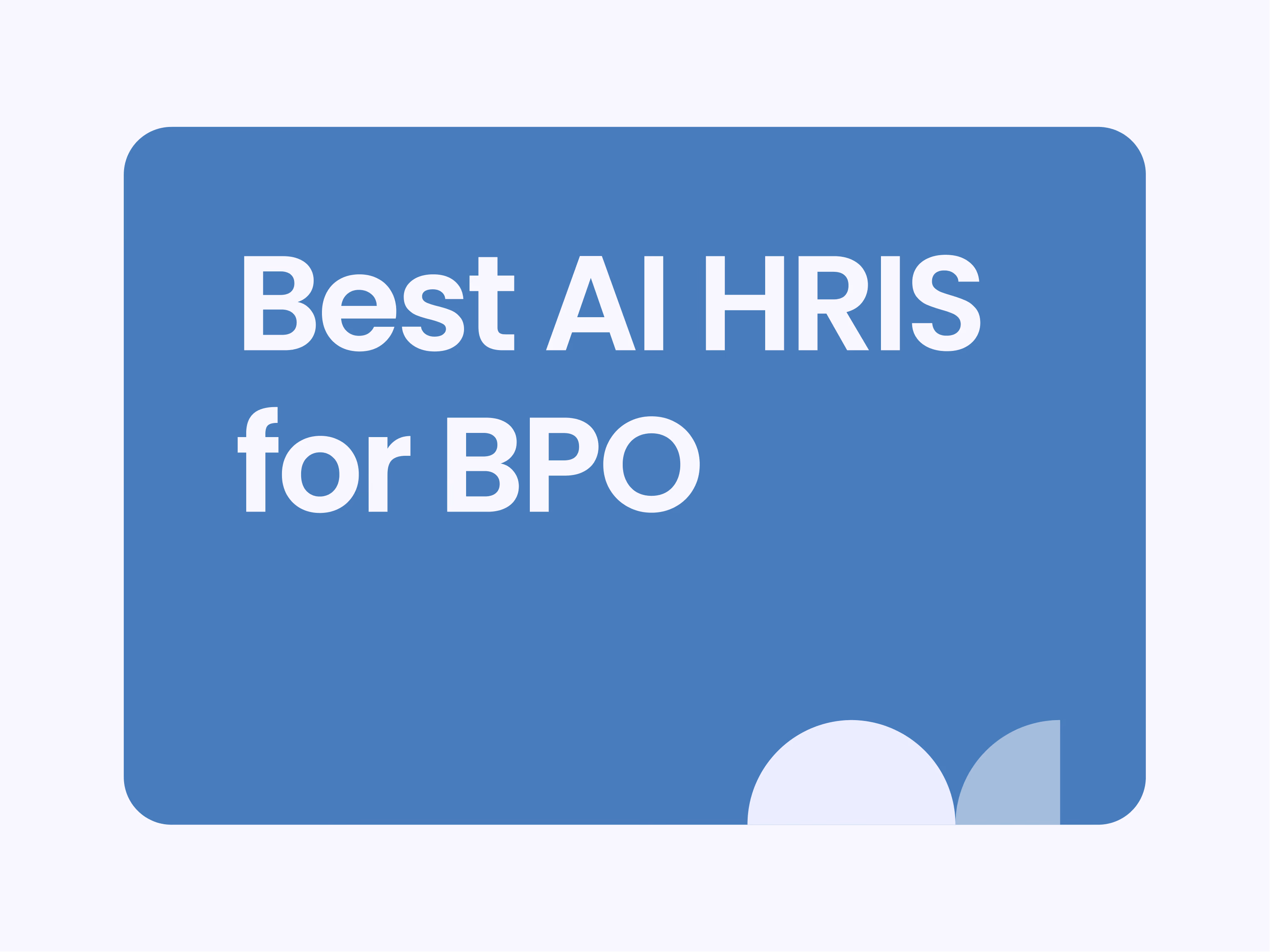 Best AI HRIS for BPO