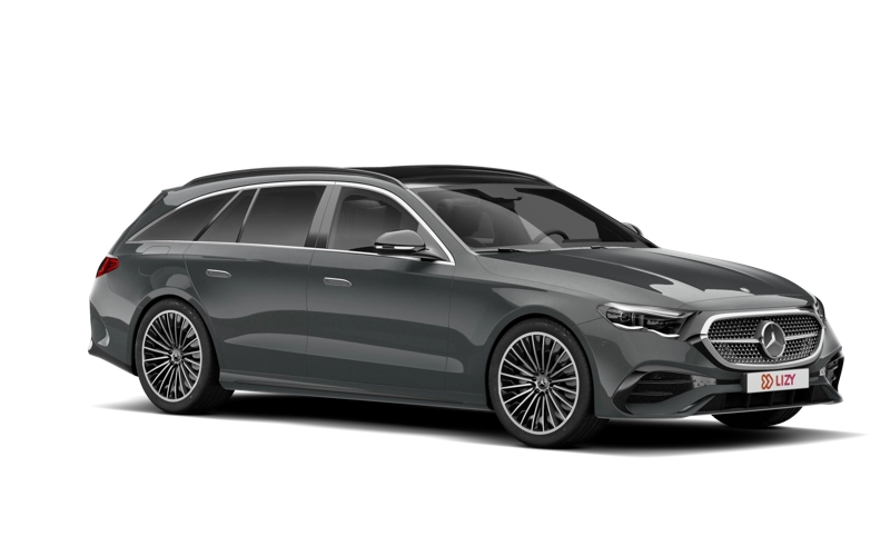 Mercedes E stationwagen driekwart achteraanzicht