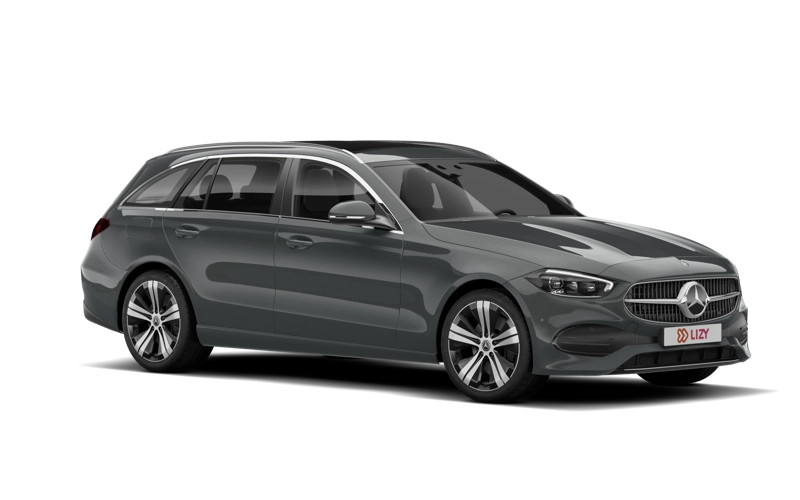 Mercedes C stationwagen driekwart achteraanzicht