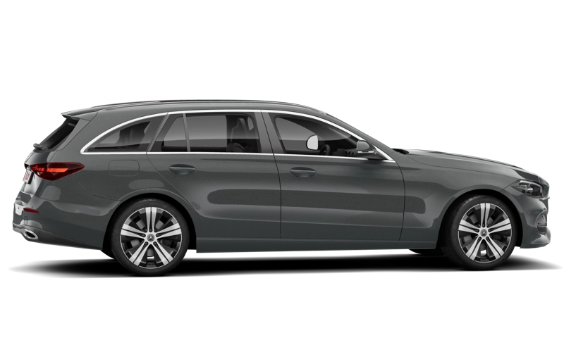 Mercedes C stationwagen driekwart aanzicht