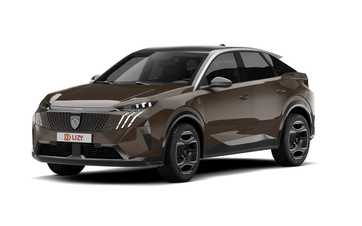 Peugeot e-3008 Long Range in bruin, gezins-SUV met 701 kilometer actieradius