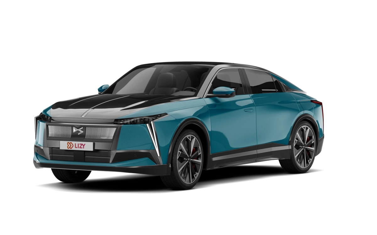 DS N 8 Long Range in petrolblauw, Franse elektrische auto met 750 kilometer bereik