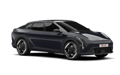 Kia EV4 driekwart achteraanzicht