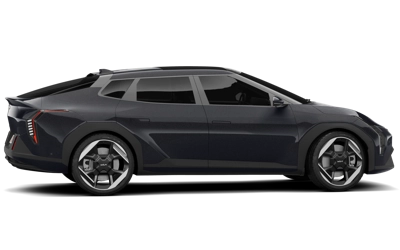 Kia EV4 driekwart achteraanzicht