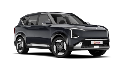 Kia EV5 grijs driekwart vooraanzicht
