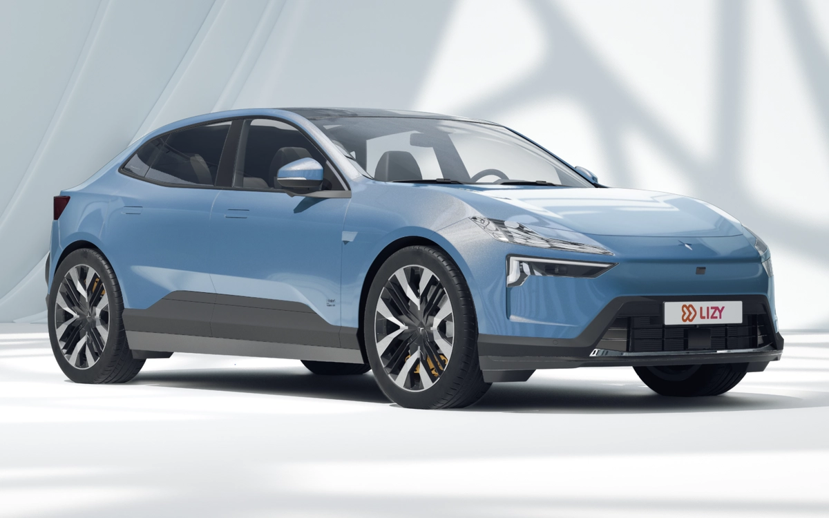Polestar 4 driekwart vooraanzicht