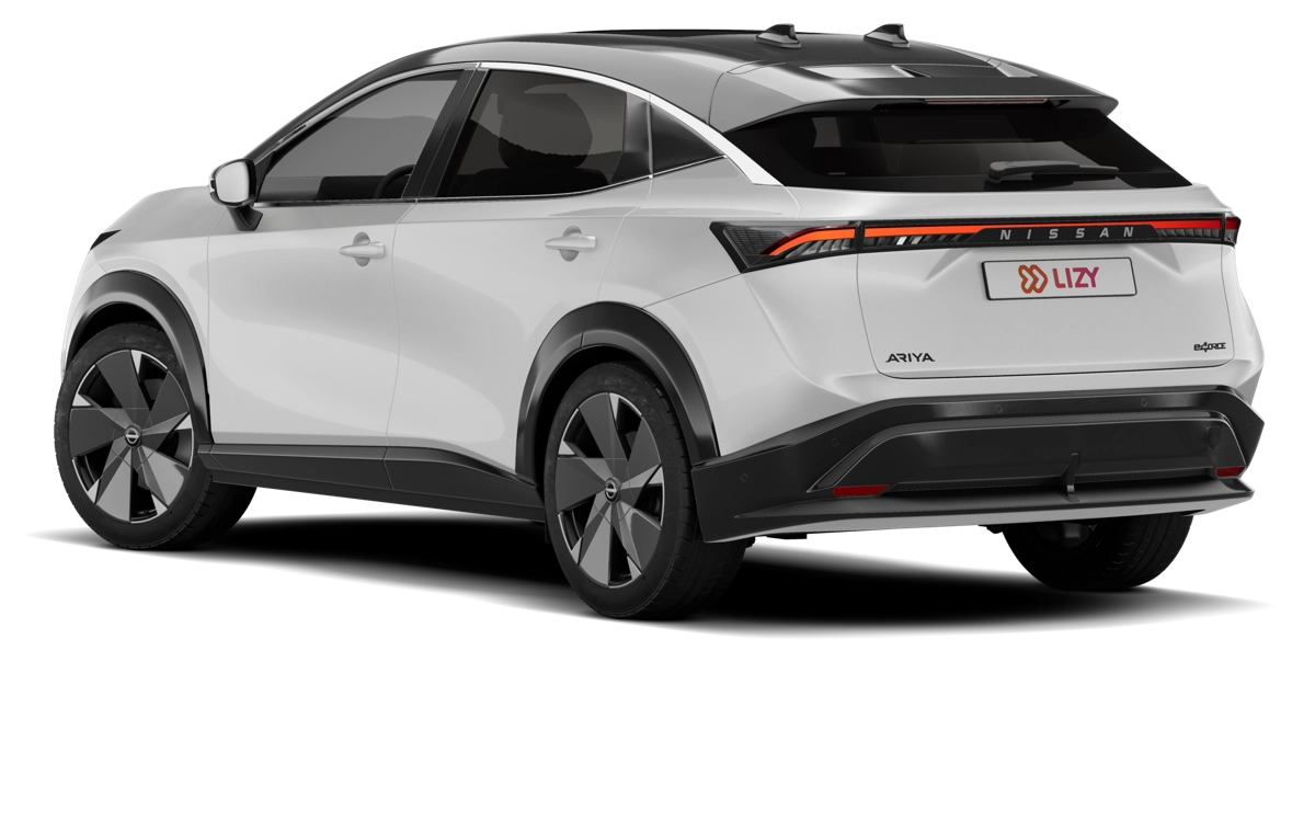 Nissan Ariya driekwart achteraanzicht