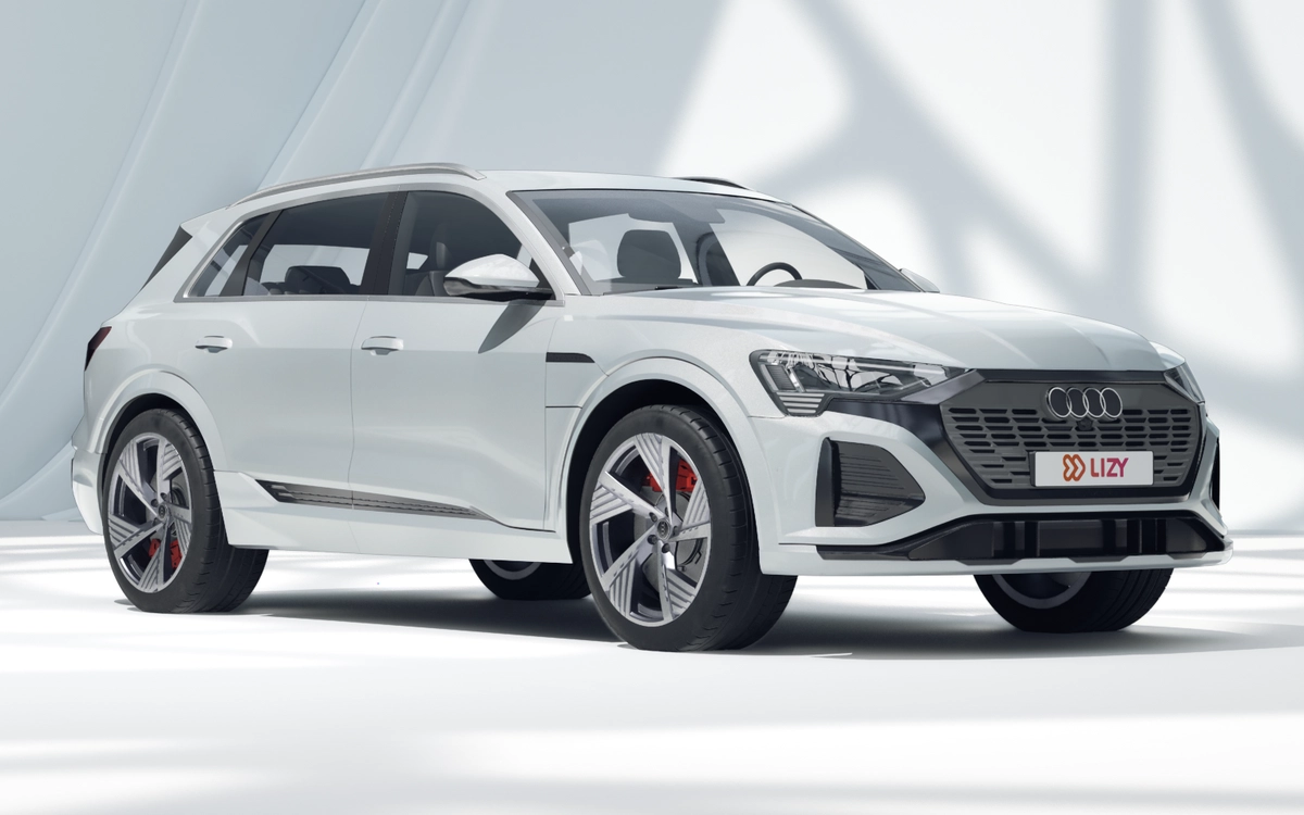 Audi Q8 e-tron driekwart vooraanzicht
