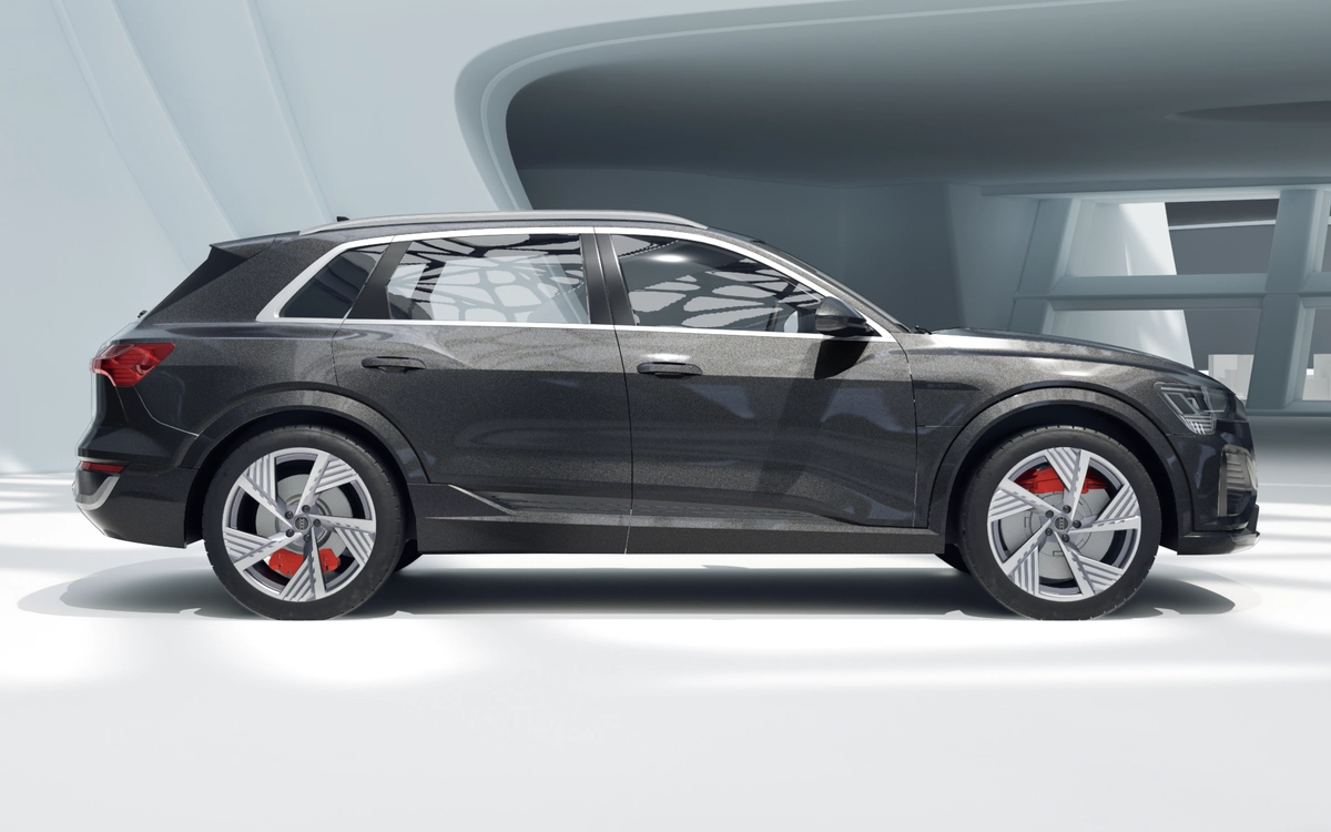 Audi Q8 e-tron zijaanzicht