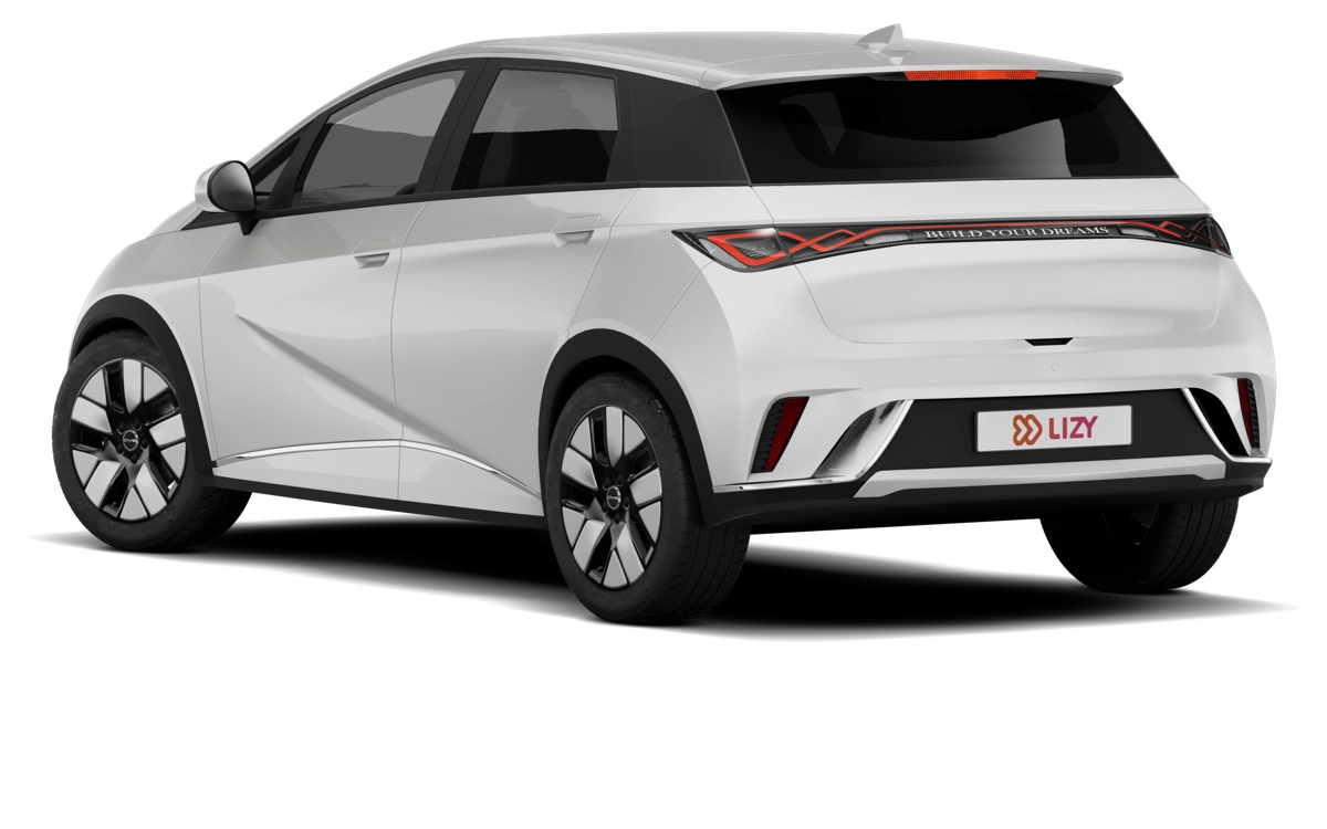 BYD Atto 2 driekwart achteraanzicht