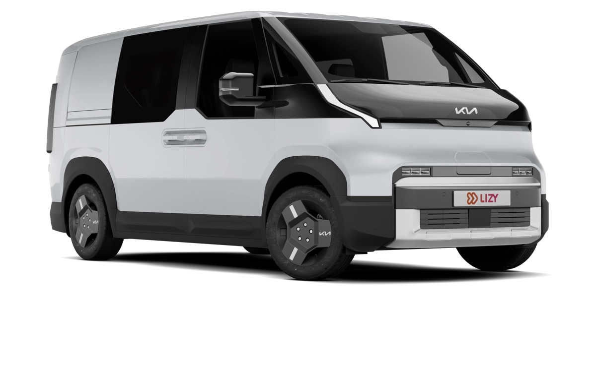 Kia PV5 driekwart vooraanzicht