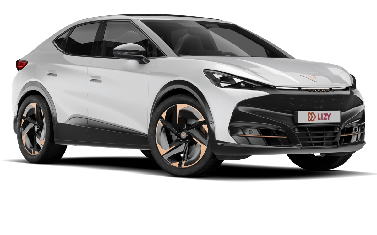 Cupra Tavascan driekwart vooraanzicht