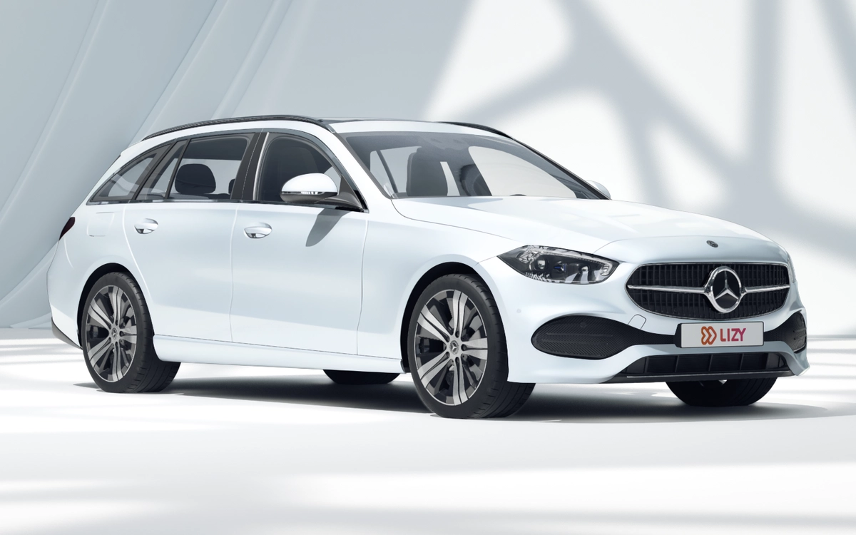 Mercedes C driekwart vooraanzicht