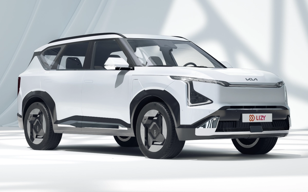 Kia EV5 driekwart vooraanzicht