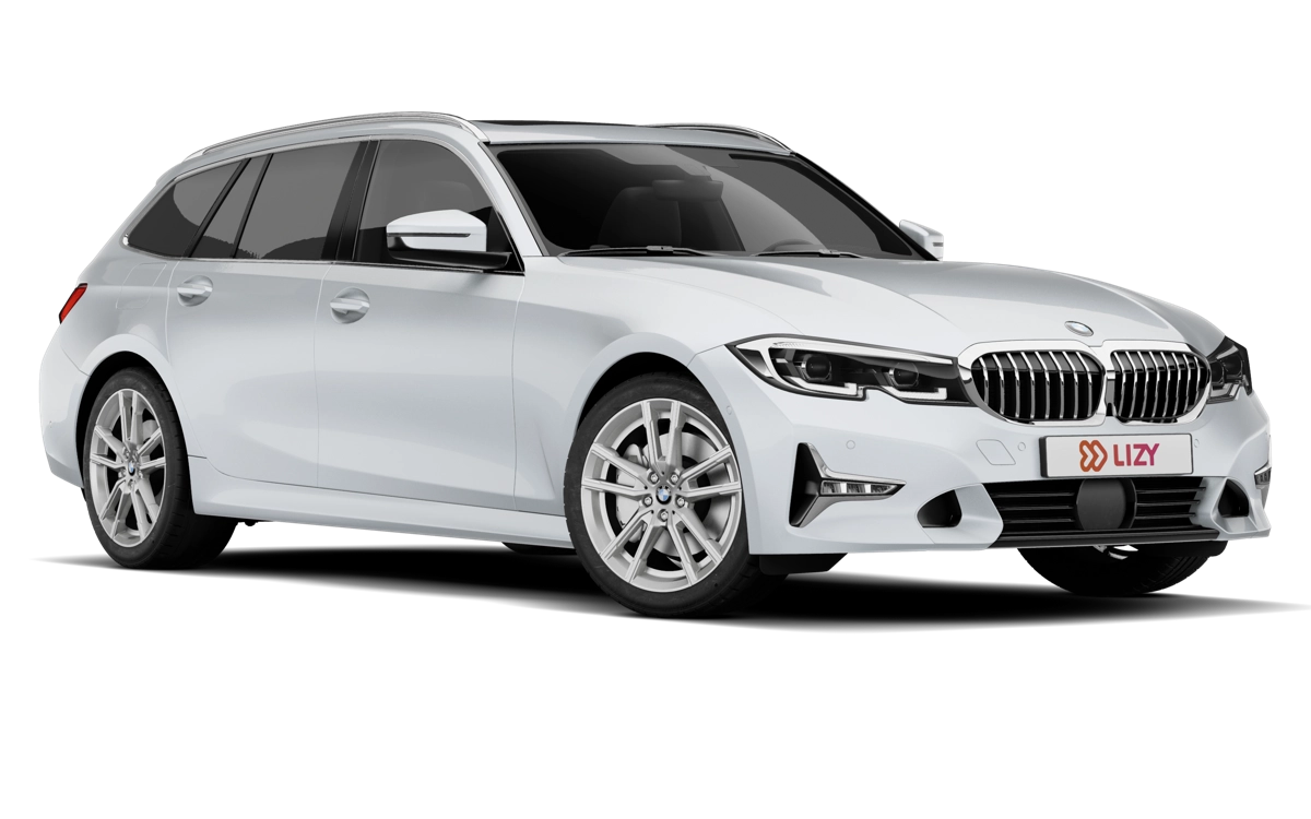 BMW 3 Touring driekwart vooraanzicht