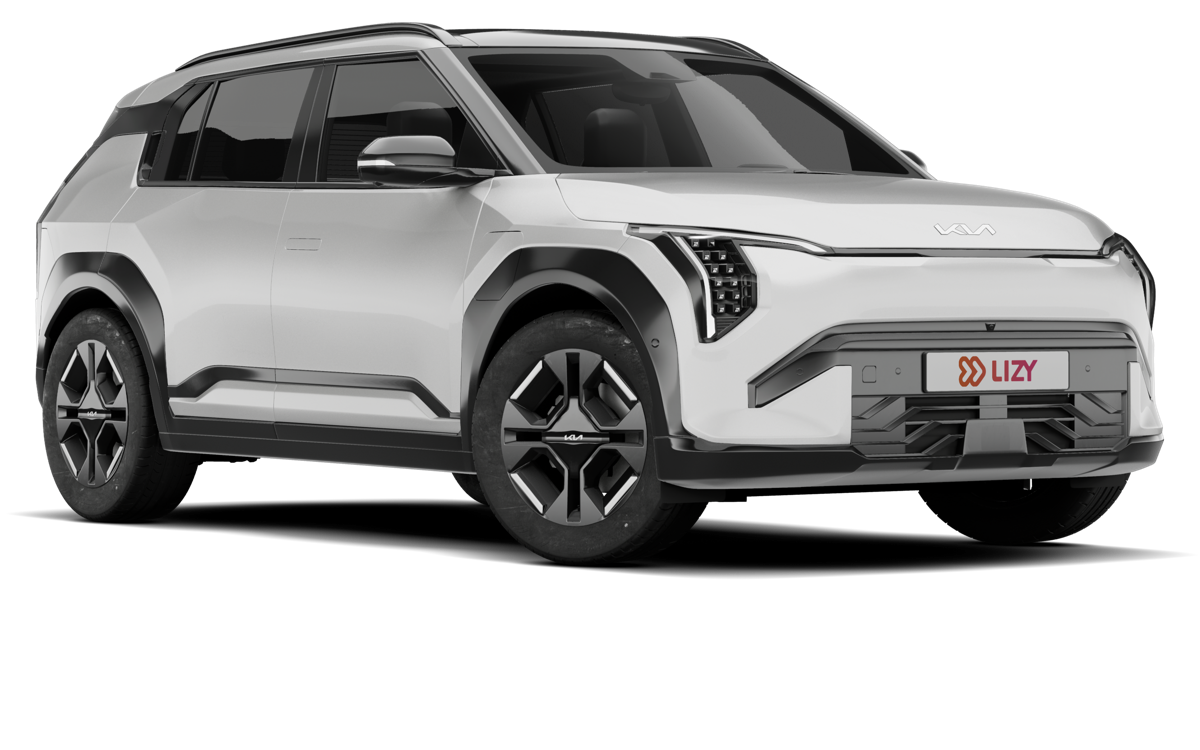 Kia EV3, driekwart vooraanzicht