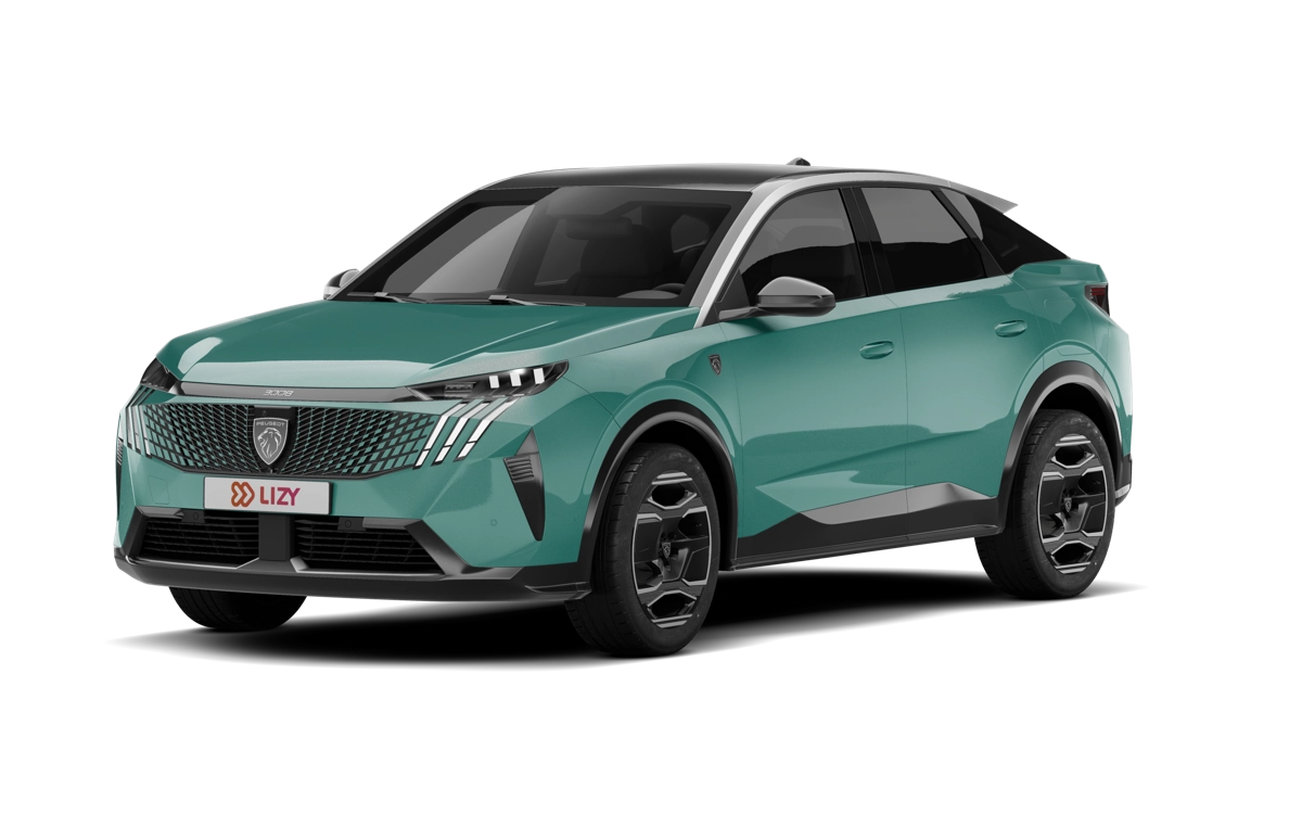 Groene Peugeot e-3008 met 588 liter bagageruimte