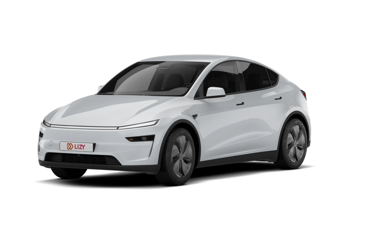 Witte Tesla Model Y met 835 liter bagageruimte