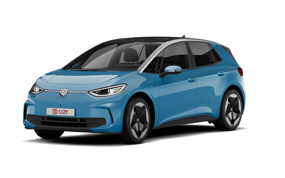 Volkswagen ID.3 in blauw binnen een leasebudget van 600 euro per maand