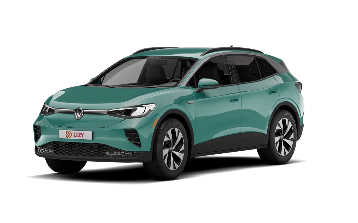 Groene Volkswagen ID.4 als ruime tweedehands elektrische auto