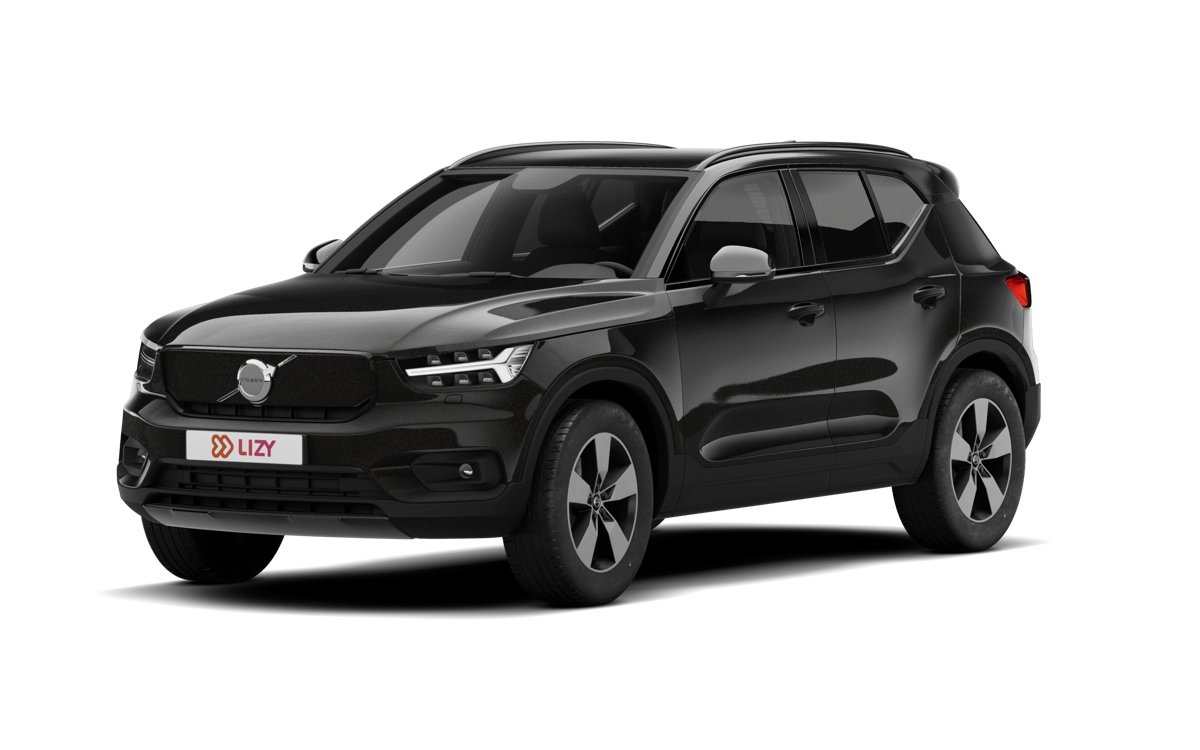 Zwarte Volvo XC40 Recharge als tweedehands elektrische SUV met vierwielaandrijving