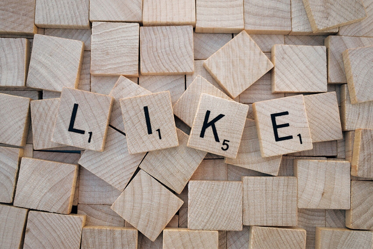 the work like spelled out with scrabble tiles