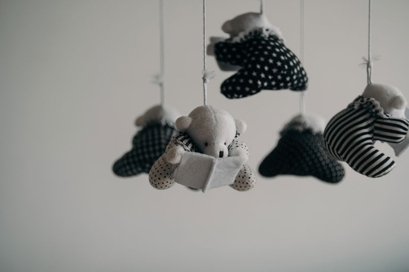 mobile toy for over a crib