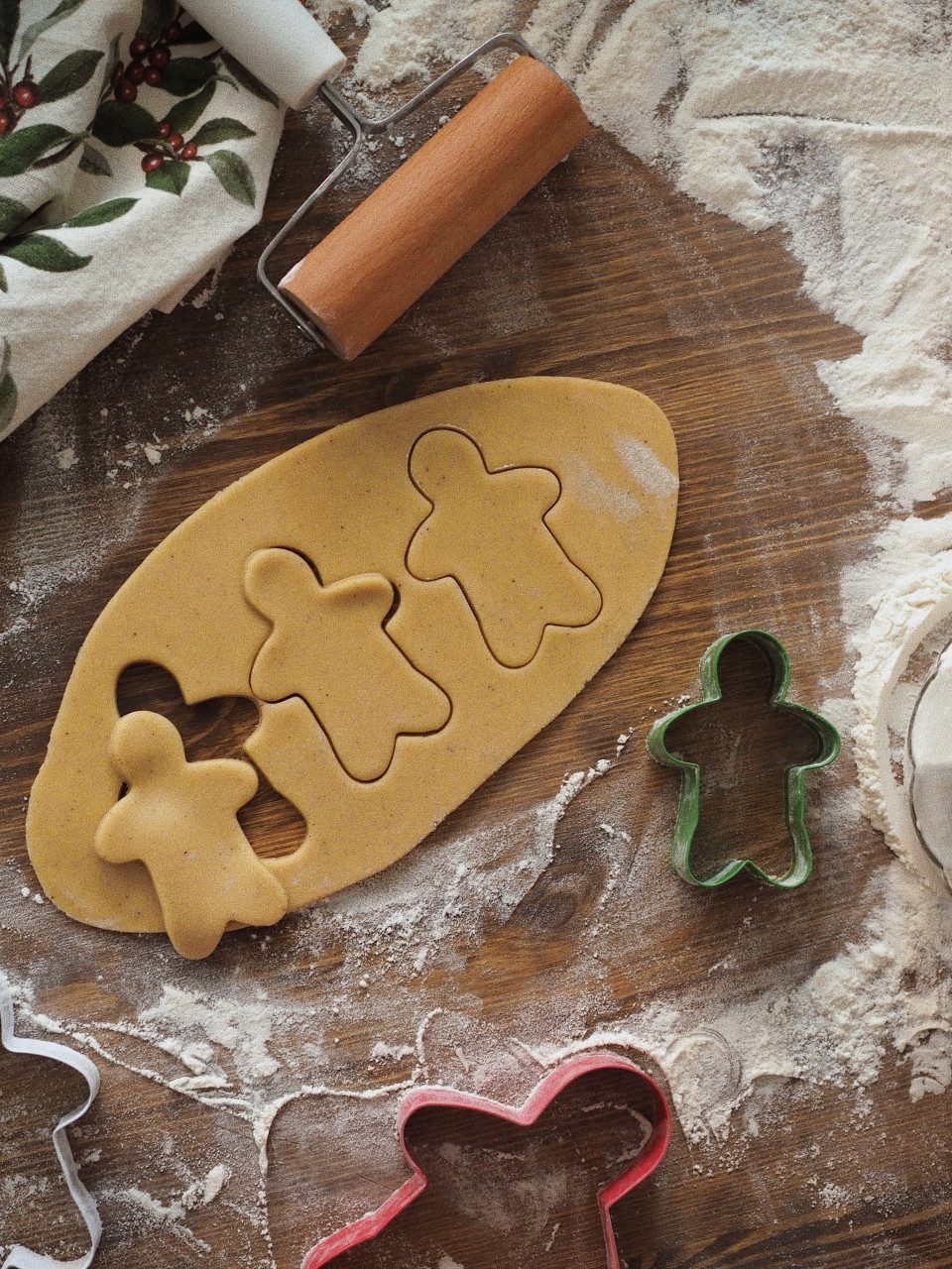 Process of making ginger bread cookies